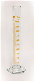 Válec odměrný vysoký 100ml B hn.grad. (na objednávku)