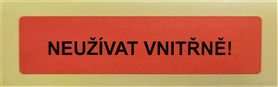 Samolepici etiketa Neuziv.vnitr.50x12mm IV/6 100 ks