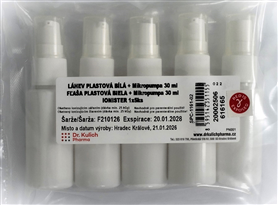 Lahev plastova bila s mikropumpou