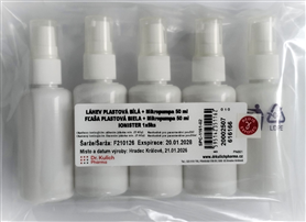 Lahev plastova bila s mikropumpou